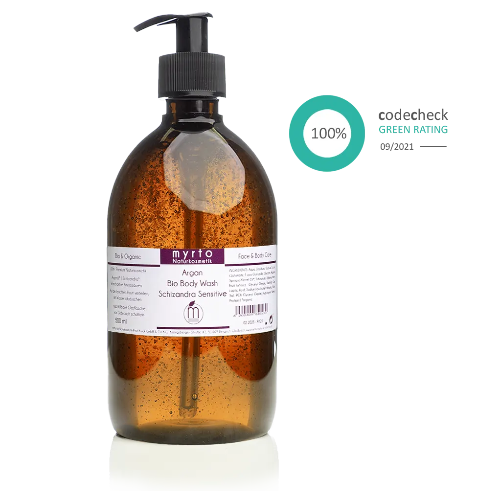 Argan Body Wash Schizandra Sensitive - Myrto Naturkosmetik