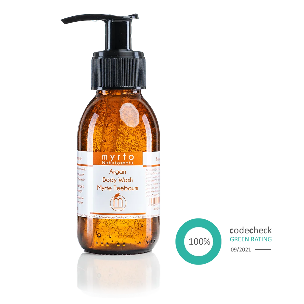 Argan Body Wash Myrte Teebaum - Myrto Naturkosmetik