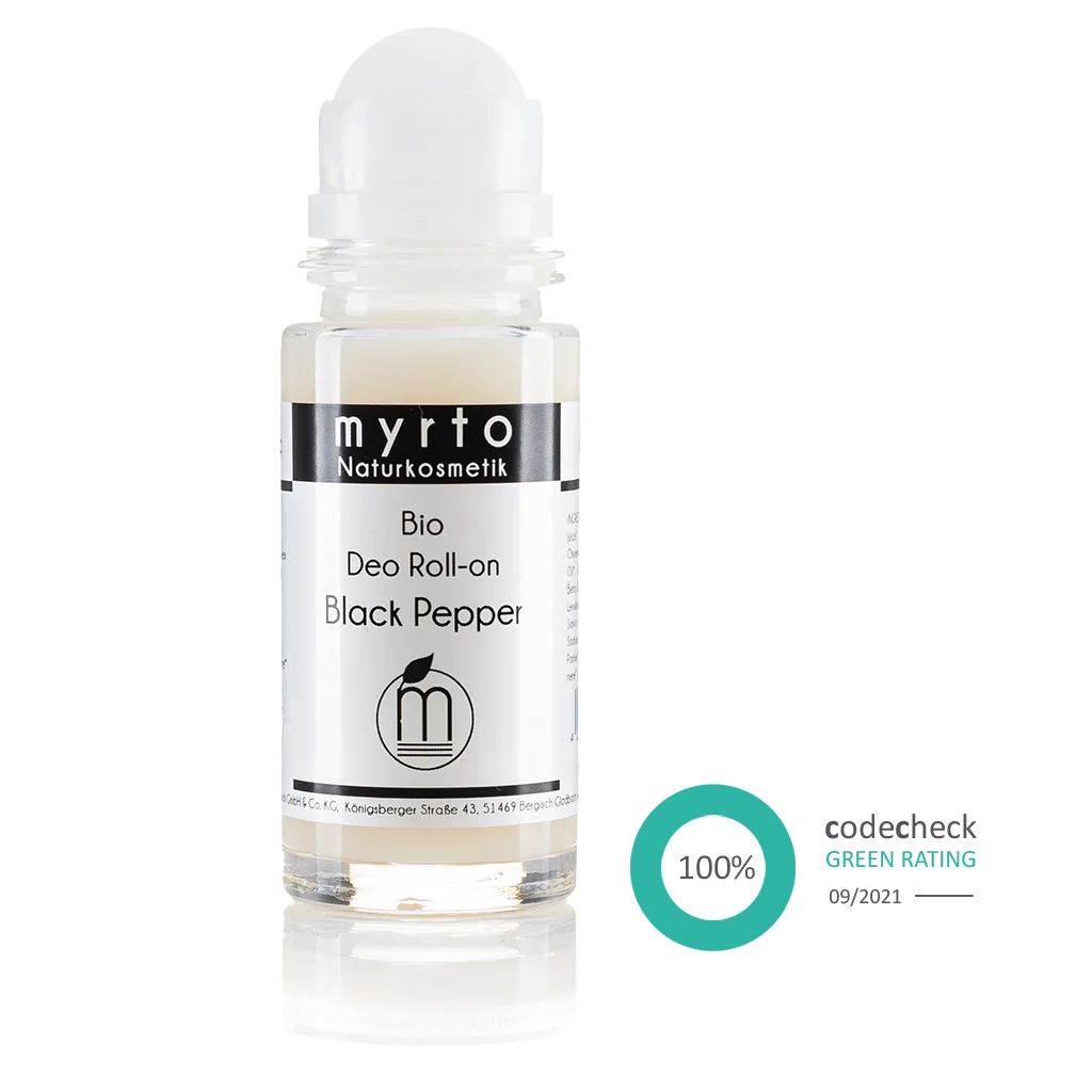 Bio Deo Roll-on Black Pepper - Myrto Naturkosmetik