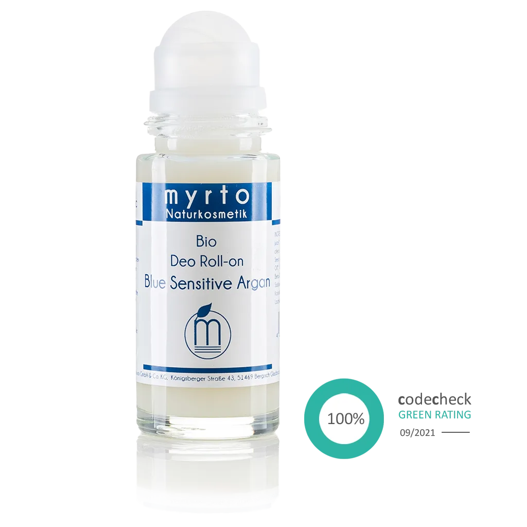 Bio Deo Roll-on Blue Sensitive Argan - Myrto Naturkosmetik