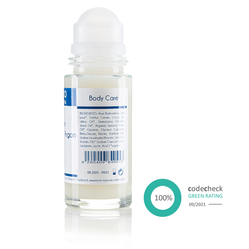 Bio Deo Roll-on Blue Sensitive Argan - Myrto Naturkosmetik