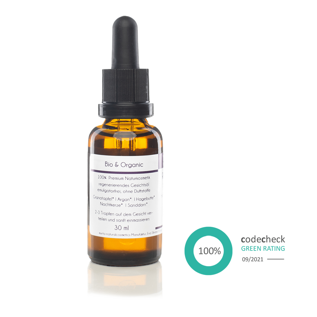 Regenerate Face Oil T - Gesichtsöl gegen oxidative Schädigung - Myrto Naturkosmetik