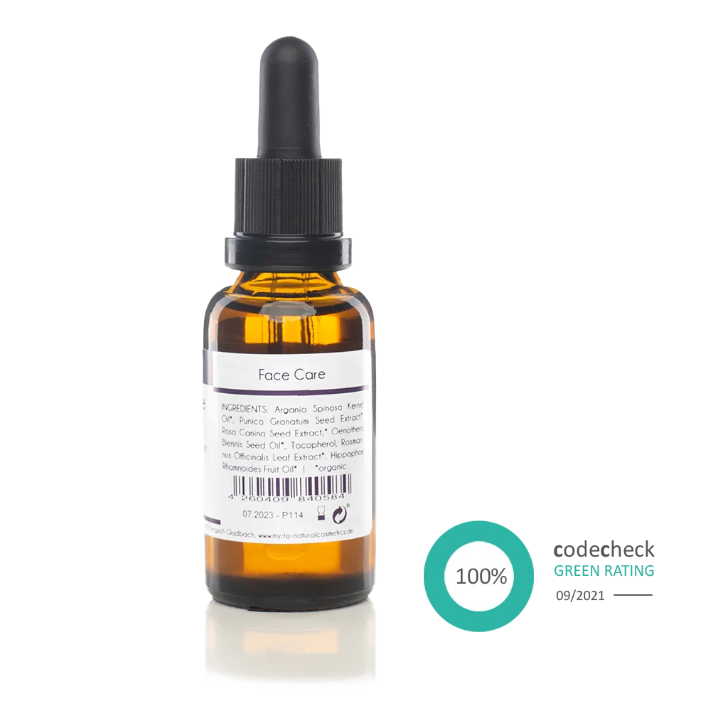 Regenerate Face Oil T - Gesichtsöl gegen oxidative Schädigung - Myrto Naturkosmetik