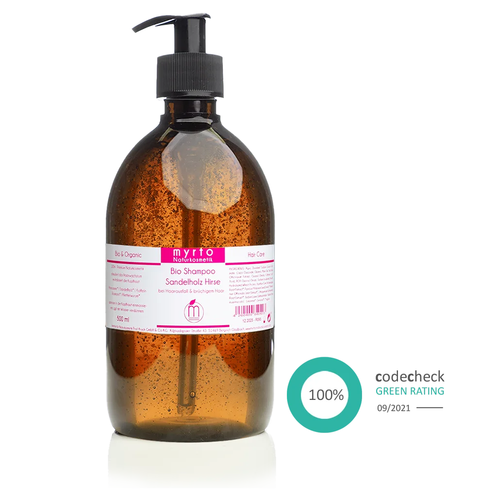 Bio Shampoo Sandelholz Hirse - Myrto Naturkosmetik